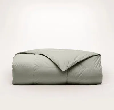 Boll & Branch Percale Quilted Down Comforter In Gray