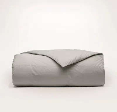 Boll & Branch Percale Quilted Down Comforter In Gray