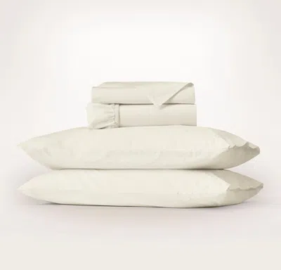 Boll & Branch Percale Vintage Washed Sheet Set In Neutral