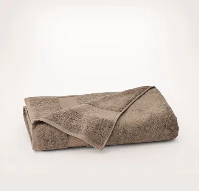 Boll & Branch Plush Bath Sheet In Brown