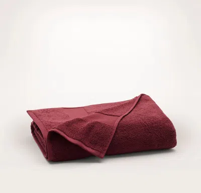 Boll & Branch Plush Bath Towel In Burgundy