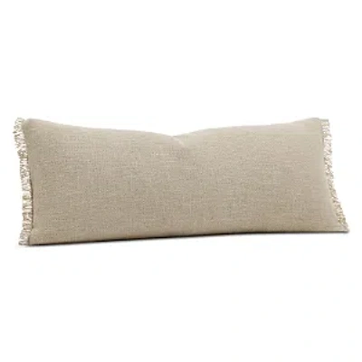 Boll & Branch Relaxed Linen Blend Decorative Pillow, 14 X 34 In Neutral