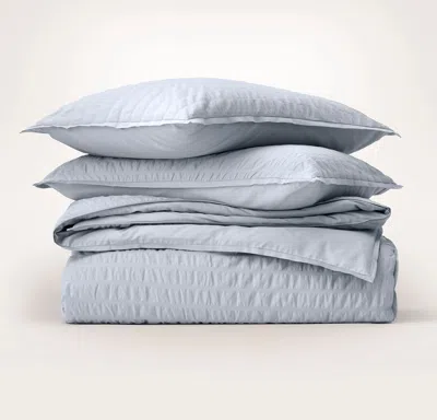 Boll & Branch Relaxed Seersucker Duvet Set