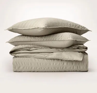 Boll & Branch Relaxed Seersucker Duvet Set