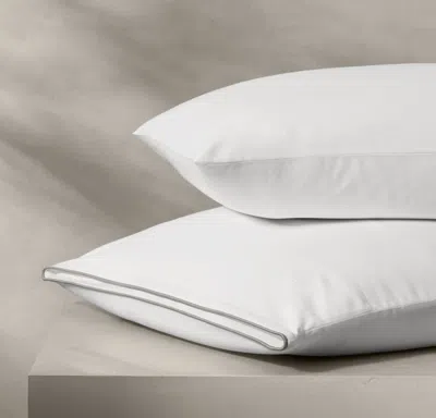 Boll & Branch Reserve Embellished Pillowcase Set In White