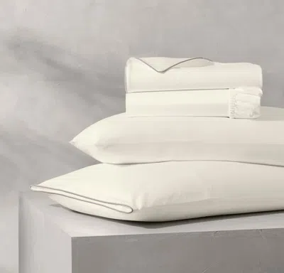 Boll & Branch Reserve Embellished Sheet Set In White