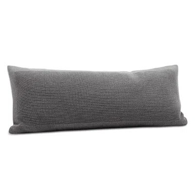 Boll & Branch Ribbed Knit Decorative Pillow With Insert, 14 X 34