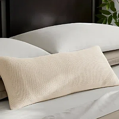 Boll & Branch Ribbed Knit Decorative Pillow Cover, 14 X 34 In Natural