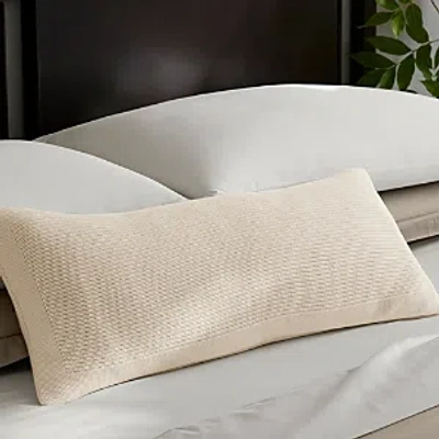 Boll & Branch Ribbed Knit Decorative Pillow With Insert, 14 X 34 In Natural