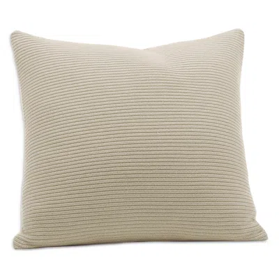 Boll & Branch Ribbed Knit Euro Sham In Neutral