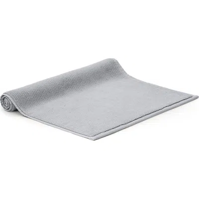 Boll & Branch Ribbed Organic Cotton Bath Mat In Gray