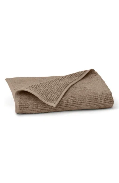 Boll & Branch Ribbed Organic Cotton Bath Towel In Brown