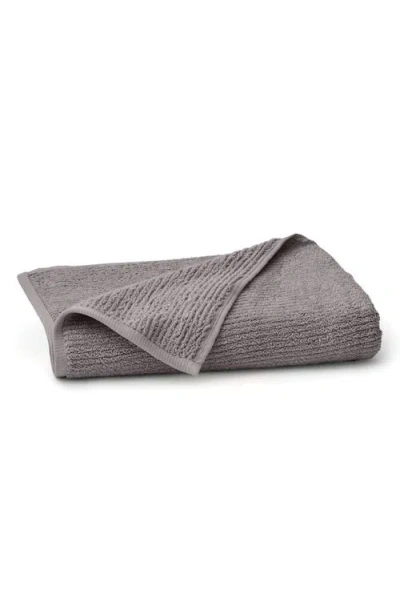 Boll & Branch Ribbed Organic Cotton Bath Towel In Gray