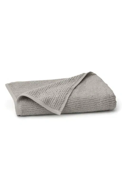 Boll & Branch Ribbed Organic Cotton Bath Towel In Gray