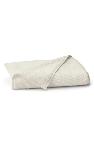 Boll & Branch Ribbed Organic Cotton Bath Towel In White