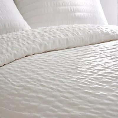 Boll & Branch Seersucker Duvet Set, King In White