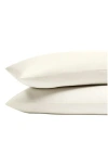 Boll & Branch Set Of 2 Signature Hemmed Pillowcases In Cream