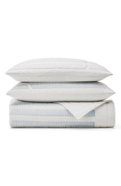 Boll & Branch Shoreline Quilt Set In White