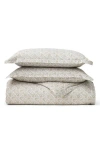 Boll & Branch Signature Cotton Bloom Duvet Set In White