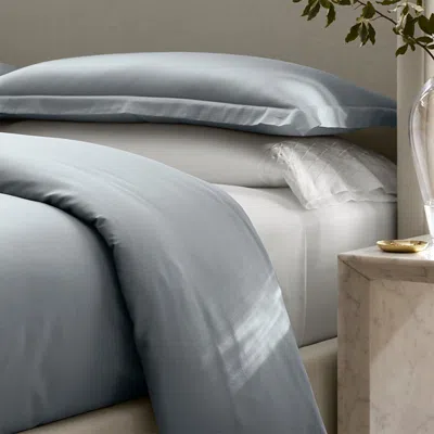 Boll & Branch Signature Cotton Hemmed Duvet Set, Twin/twinxl In Grey