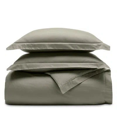 Boll & Branch Signature Cotton Hemmed Duvet Set, Twin/twinxl In Juniper
