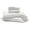 Boll & Branch Signature Curved Edge Organic Cotton Sheet Set In White/white