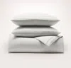 Boll & Branch Signature Embellished Duvet Set - Mist/mist Ladder Stitch