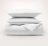 Boll & Branch Signature Embellished Duvet Set - White/white Ladder Stitch