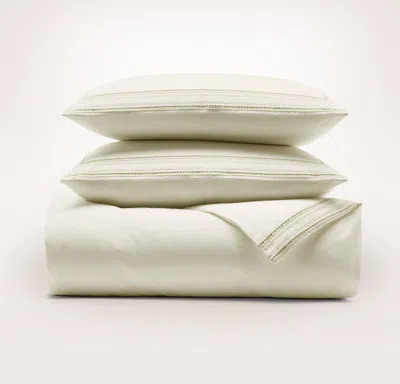 Boll & Branch Signature Embellished Duvet Set In Neutral