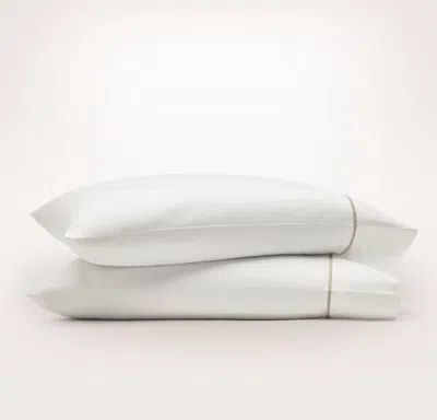 Boll & Branch Signature Embellished Pillowcase Set In Neutral