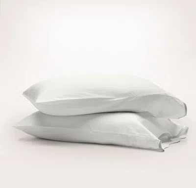 Boll & Branch Signature Embellished Pillowcase Set In White