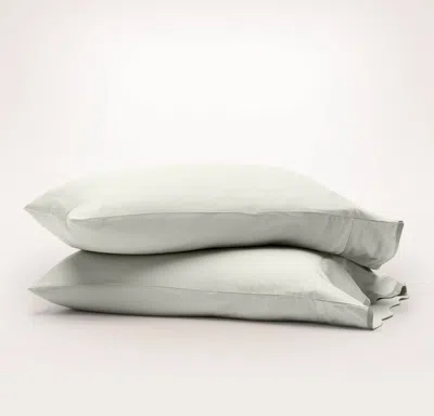 Boll & Branch Signature Embellished Pillowcase Set In Gray