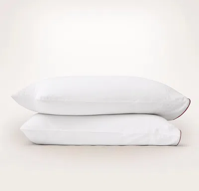 Boll & Branch Signature Embellished Pillowcase Set In White