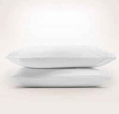 Boll & Branch Signature Embellished Pillowcase Set In White