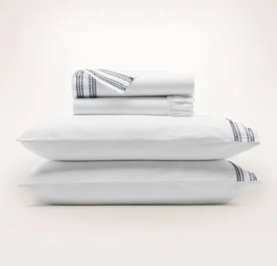 Boll & Branch Signature Embellished Sheet Set In White