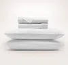 Boll & Branch Signature Embellished Sheet Set - White/white Ladder Stitch