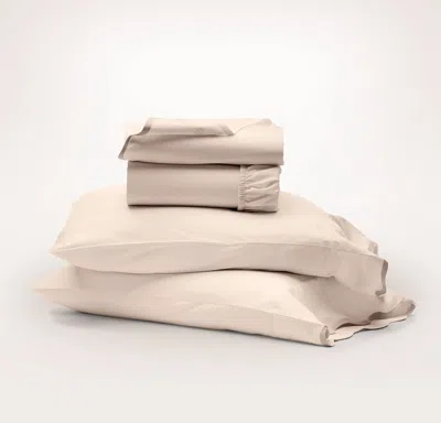 Boll & Branch Signature Embellished Sheet Set In Neutral