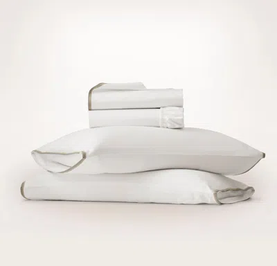 Boll & Branch Signature Embellished Sheet Set In White