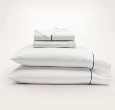 Boll & Branch Signature Embellished Sheet Set In Blue