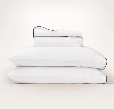 Boll & Branch Signature Embellished Sheet Set In White