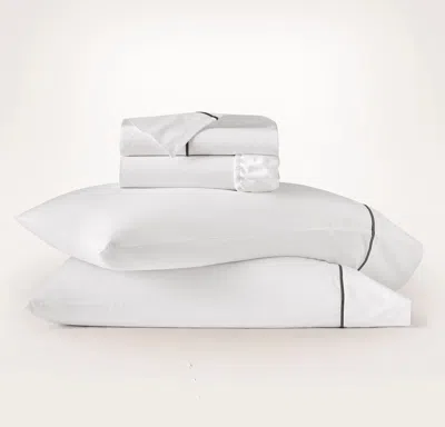 Boll & Branch Signature Embellished Sheet Set In White
