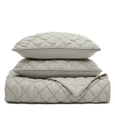 Boll & Branch Signature Hand Stitched Cloud Comforter Set, Twin/twin Xl In Gray