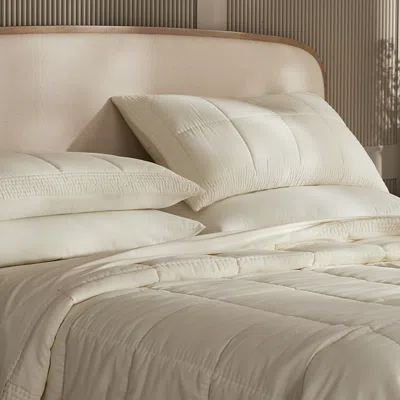 Boll & Branch Signature Handstitched Quilted Sham, King In White