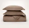 Boll & Branch Signature Hemmed Duvet Set In Brown
