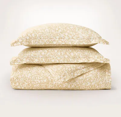 Boll & Branch Signature Hemmed Duvet Set In Yellow
