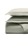 Boll & Branch Signature Cotton Hemmed Duvet Set, Twin/twinxl In Sageleaf