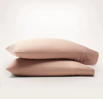 Boll & Branch Signature Hemmed Pillowcase Set In Brown