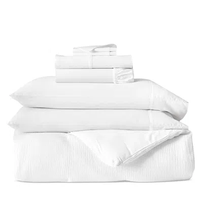 Boll & Branch Signature Hemmed Sheet Set & Dream Comforter Bundle, Twin Xl In White