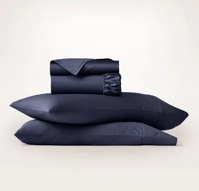 Boll & Branch Signature Hemmed Sheet Set In Blue