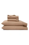 Boll & Branch Signature Hemmed Sheet Set In Brown
